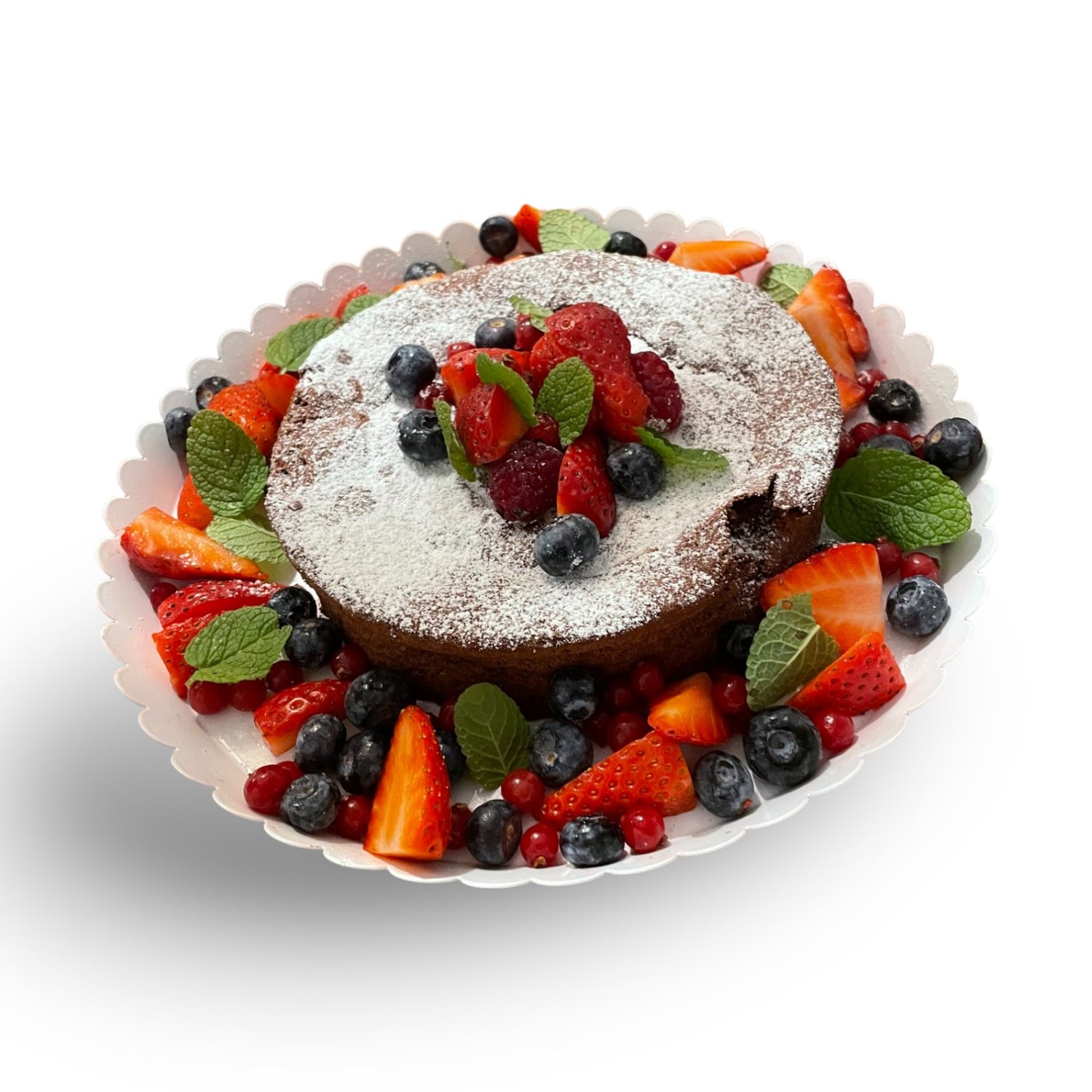 Gateau au chocolat parfumé au café et oranges confites